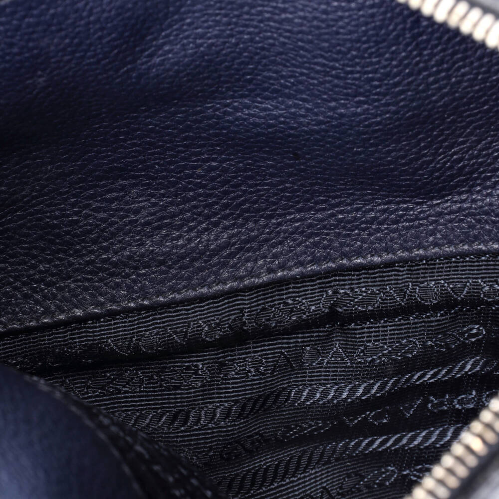 Prada Flat Zip Crossbody Bag Vitello #243294P86B - Picture 5 of 7